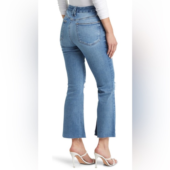 Good American Good Legs Crop Mini Bootcut Jeans - Picture 2 of 7